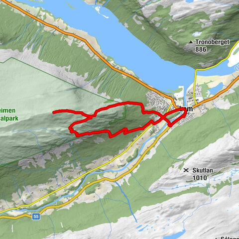 Fossbergom - Lomseggen - Eggjapiken - Lom
