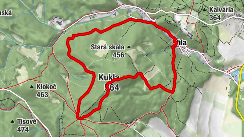 Hučák - Píla - Kostol Navštívenia Panny Márie - Kukla