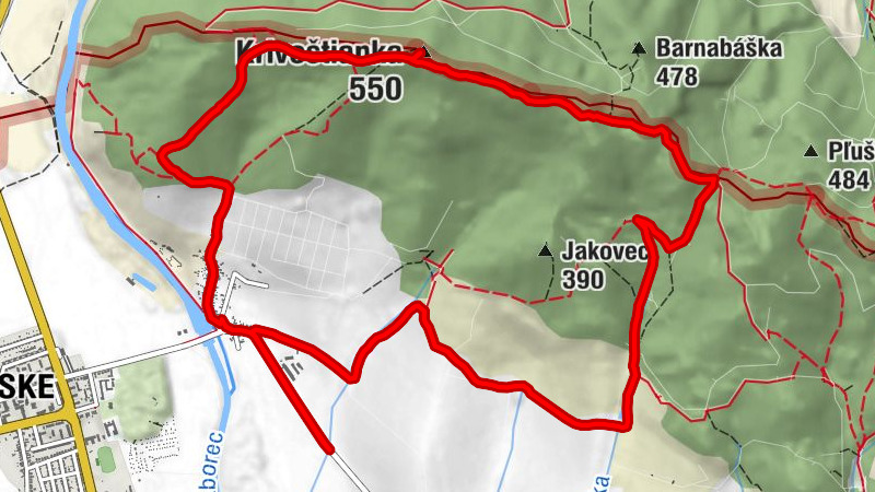Kostol sv. Jána Nepomuckého - Krivoštianka - Rybník - Krivošťany