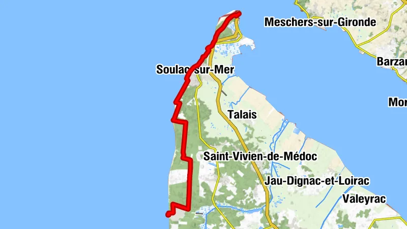 Tour de Gironde à vélo : étape 11 - Montalivet-les-Bains / Royan