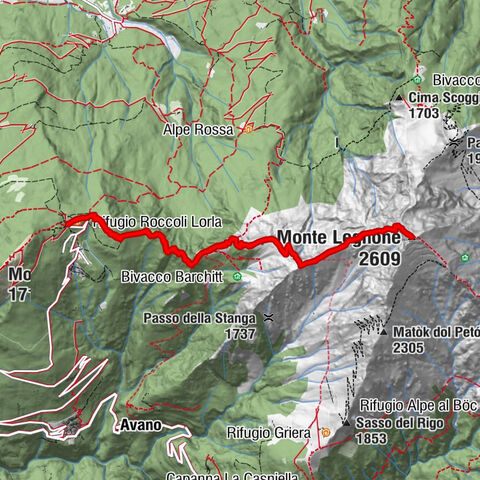 Monte Legnone- höchste gipfel der Comer See