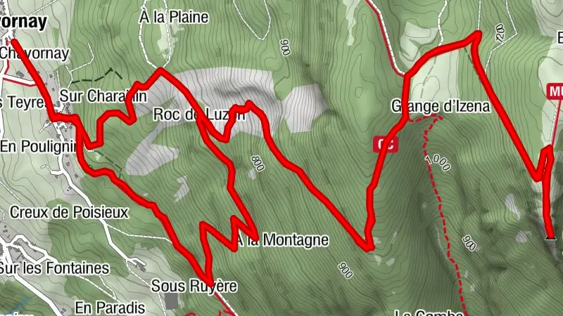 Hiking in Bugey: up to Chanduraz from Charaillin