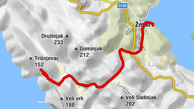 Žman, Croatia - zaliv Zaglavič - Žman