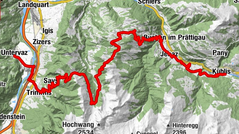 90.03 Graubünden Bike Etappe 3 Untervaz - Küblis