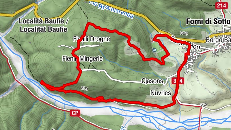 Gnomes' village - blue route