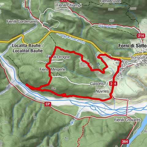 Gnomes' village - blue route