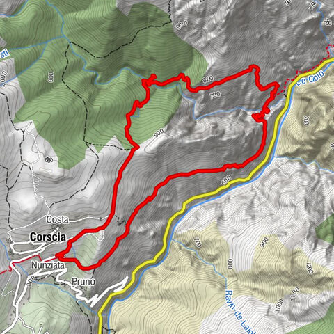 Corscia mit 2 Badestellen