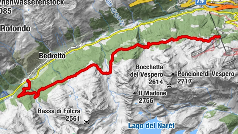 The Alps Route of the Bedretto Valley