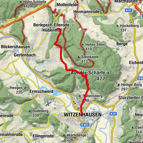 3rd section Werra-Burgen-Steig Hessen