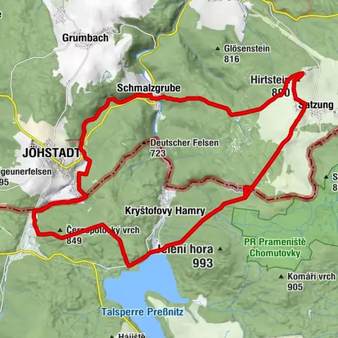 Day tour Kammweg 15 Cross-border hike Jöhstadt-Satzung 24km