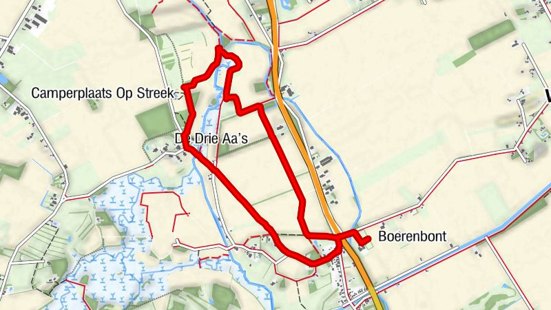 Rondje Gieselbarg- camping Boerenbont. Veele, Groningen.