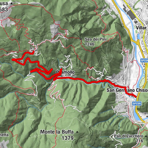 SAN GERMANO C. Ascent to Ruata (Pramollo)