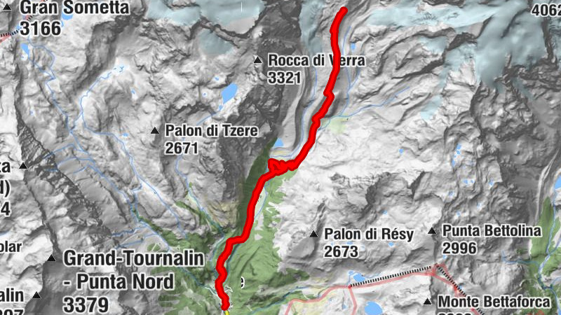Rifugio Mezzalama da Saint Jacques