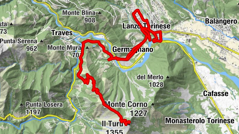 Lanzo - Mount Turu from Lanzo