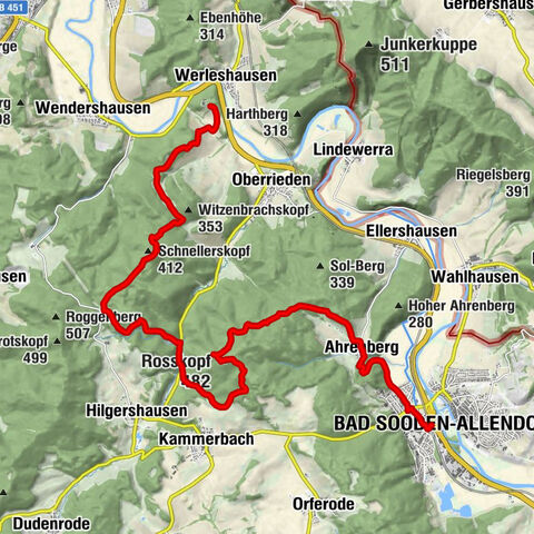 5th section Werra-Burgen-Steig Hessen