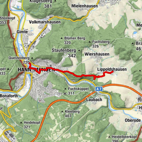 1st section Werra-Burgen-Steig Hessen