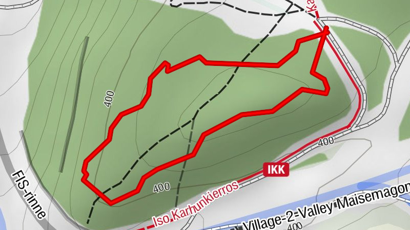 Ruka Scenic Trail snowshoe route