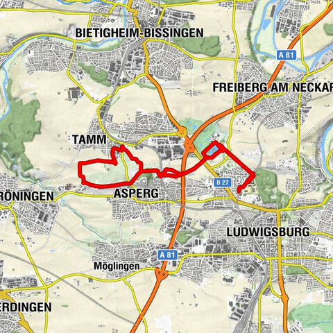 Wanderung vor den Toren Ludwigsburgs