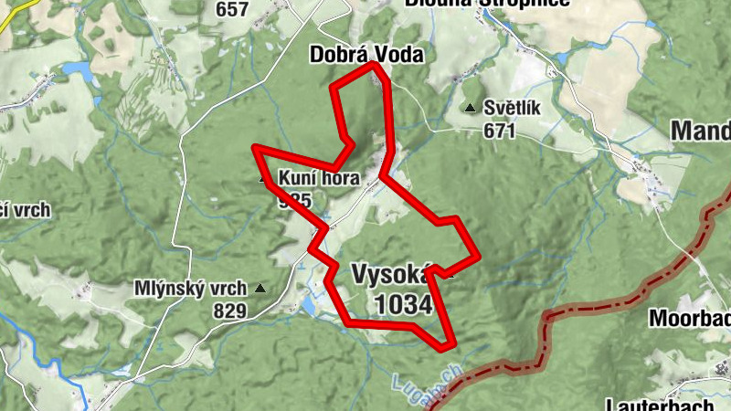 Heilbrunn (Hojna Voda) Runde (CZ/AT Grenzgebirge)