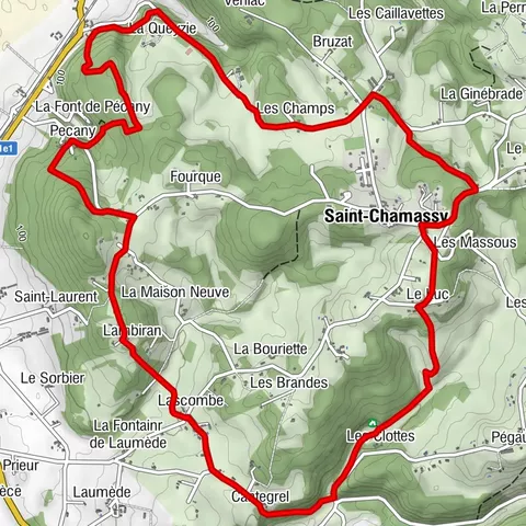 Boucle du Dolmen n°1/Saint-Chamassy