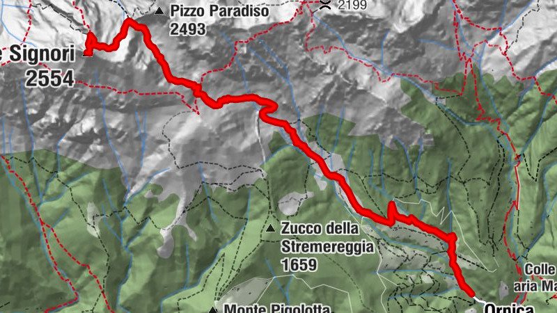 Pizzo dei tre Signori da Ornica