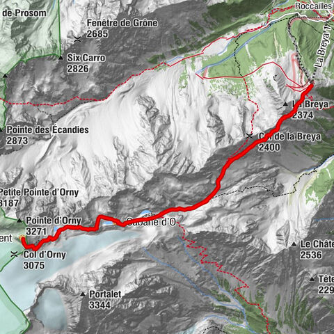 Huts of Orny and Trient