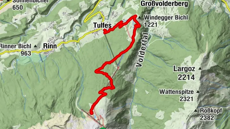 From Tulfes to the scenic Tulfeinalm