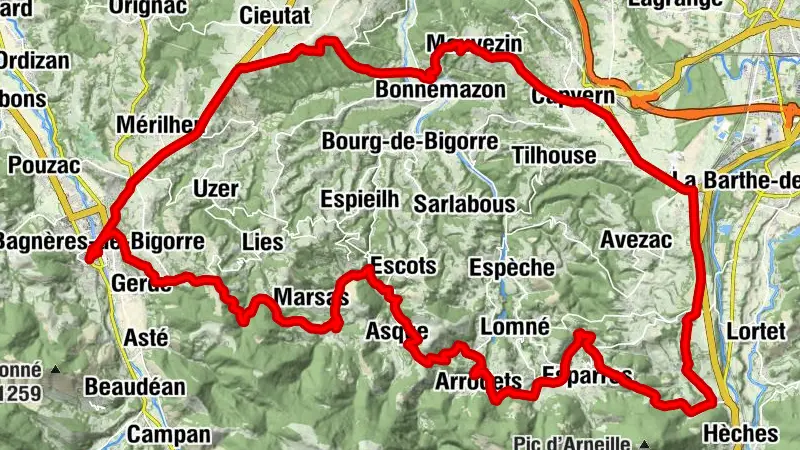 Die Baronnies über den Col de Coupe