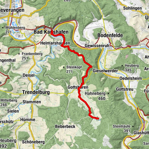 Weserbergland Trail, 3rd Stage: Alternative Route