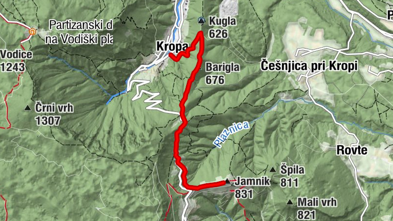 From Kropa to Jamnik