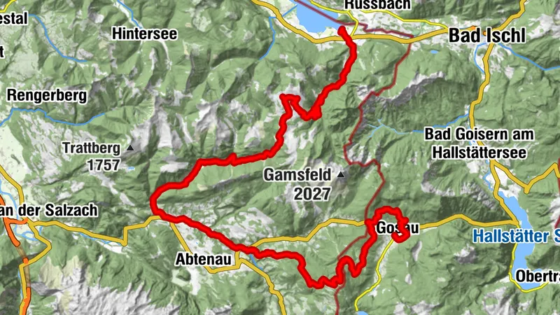 BergeSeen 04 z eMTB ze Strobl przez Postalm do Gosau