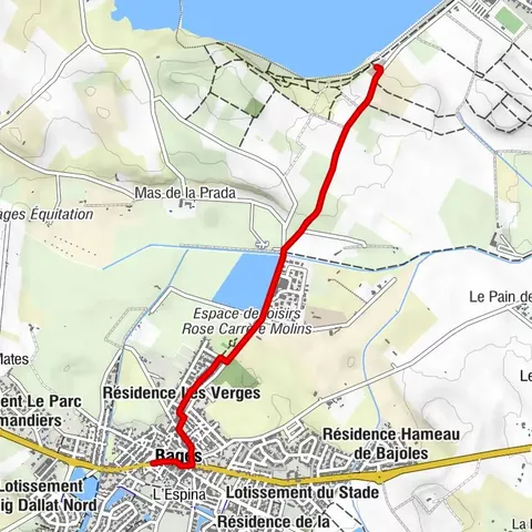 Voie verte "De Bages au lac de Villeneuve-de-la-Raho"