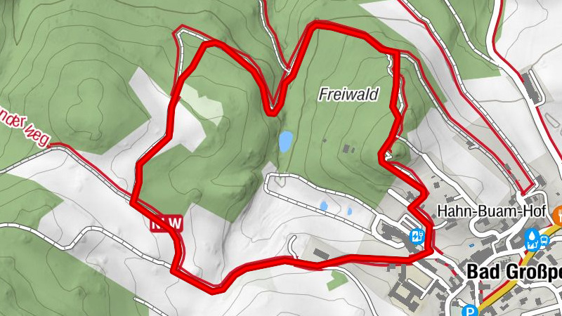 Wildkräuterlehrpfad mit Schritteweg