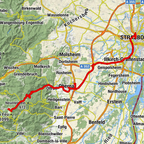 Navette des Neiges Route 258 Strasbourg - Le Champ du Feu