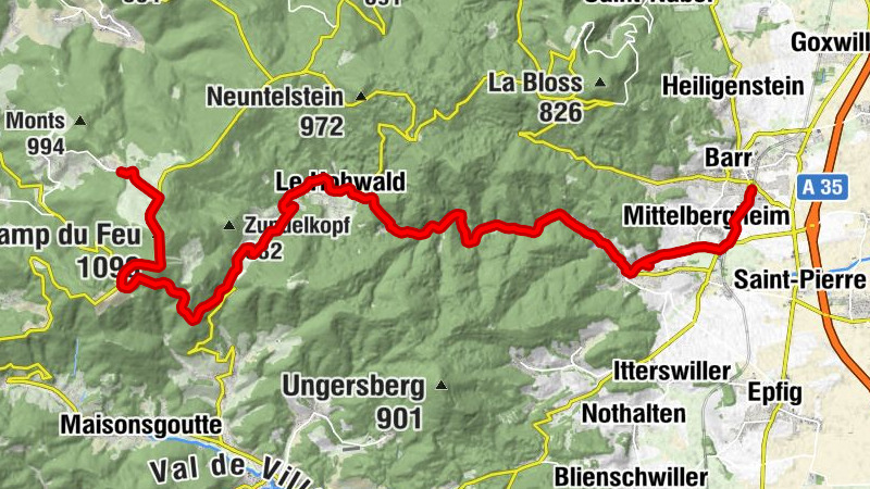 Navette des Neiges Route 542 Barr - Le Champ du Feu