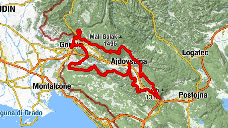Ajdovščina - Pleša - Cerje - Veliko Medvejšče
