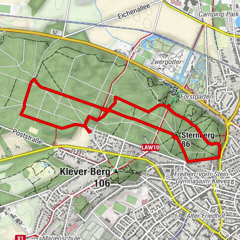 Wandern im Tiergartenwald