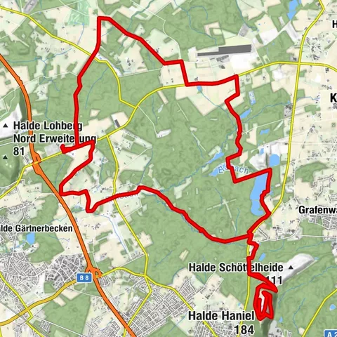Grüne Pott-Tour / Tagestour Hohe Mark RadRoute
