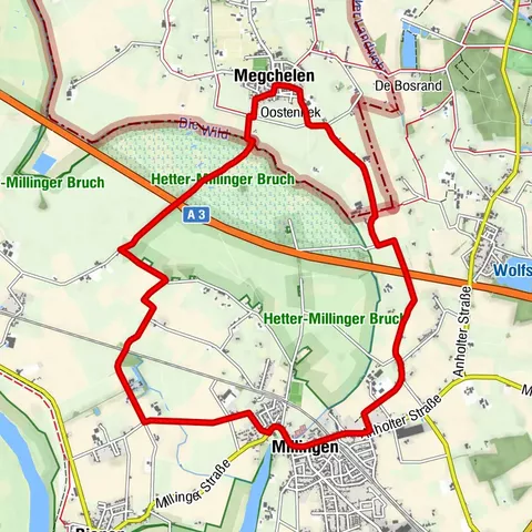 Wanderung von Rees-Millingen nach Megchelen (NL)