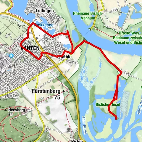 Zum Naturschutzgebiet Bislicher Insel