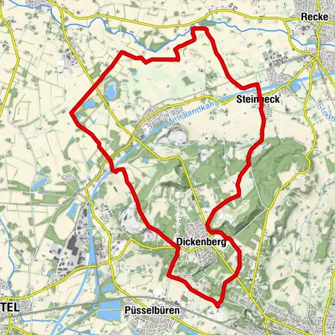 Radtour: Halde, Hügel, Heide