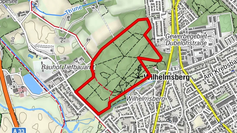 Jogging Paderborn: Laufpfad Wilhelmsberg