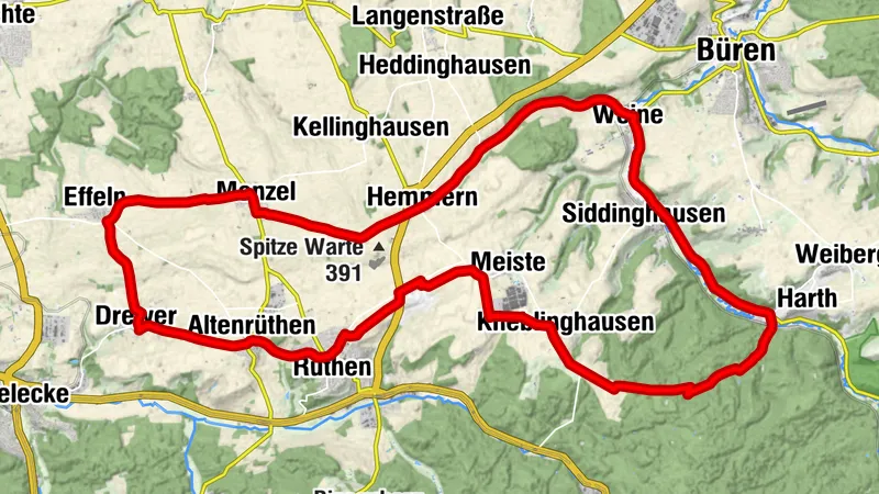Rennrad - Um Rüthen