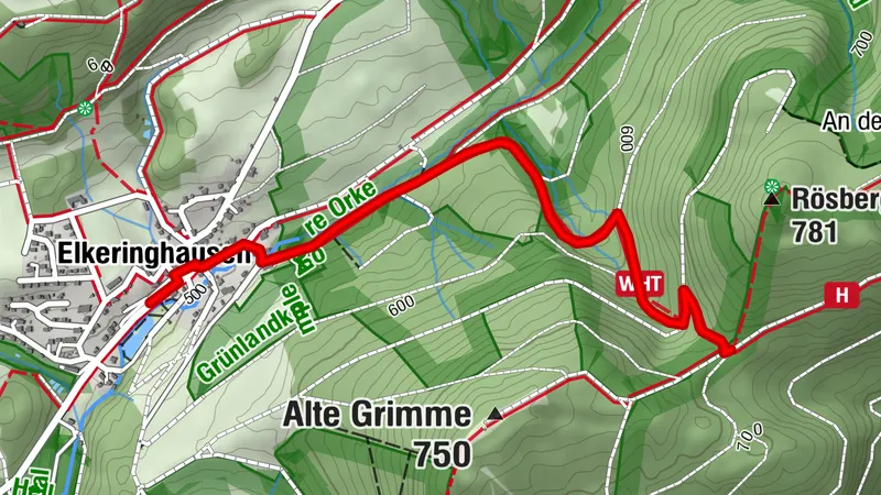 Zugangsweg Sauerland-Höhenflug: Von Elkeringhausen zum Sauerland-Höhenflug
