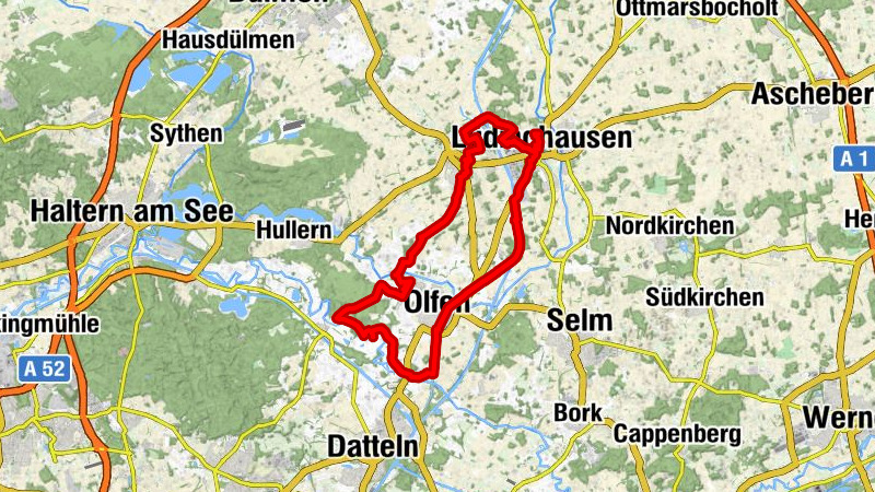 Kleeblatt-Tour Lüdinghausen - Olfen /Tagestour Hohe Mark RadRoute