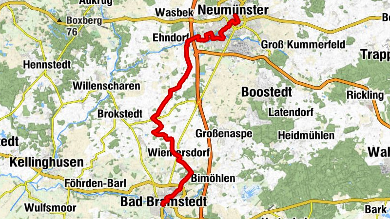 Ochsenweg-Etappe: Von Bad Bramstedt nach Neumünster