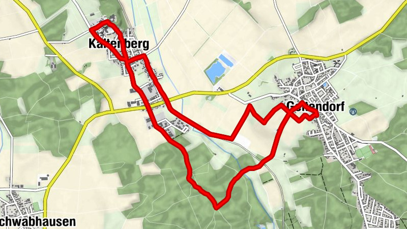 Permanenter Wanderweg 10 km | Wandern nach Schloss Kaltenberg