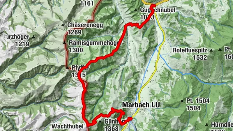 Wiggen - Wachthubel - Marbach