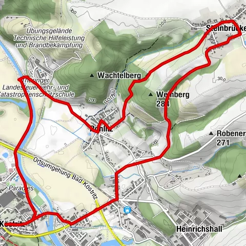 Wanderweg Pohlitz-Steinbrücken