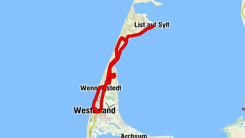 kleine Nord-Rundtour - von Westerland nach List